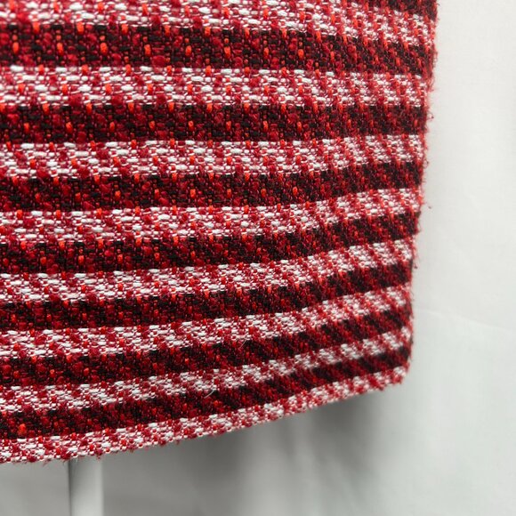 RW&CO Preppy Chic Tweed Red Mini Skirt – Size X-Small 2 - Picture 3 of 7